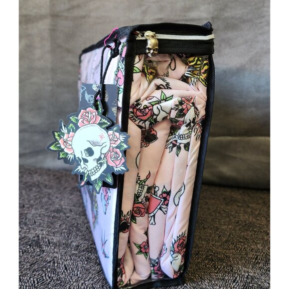 Ed Hardy 6-Piece King Brushed Sheet Set Pink Tattoo-Inspired Design Tiger Skull - Picture 4 of 4